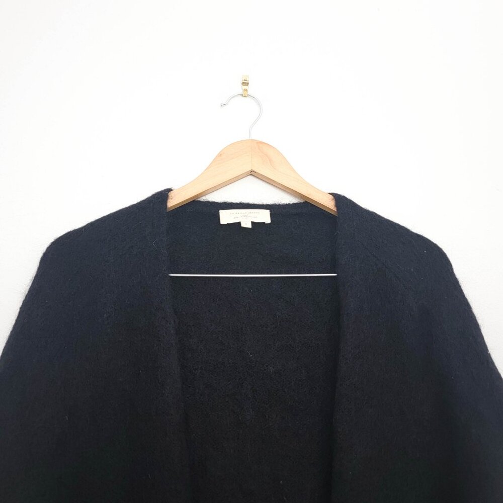 Sezane Georges Open Front Mohair Cardigan in Black Small - Picture 3 of 9